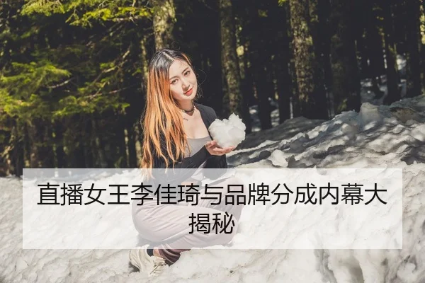 直播女王李佳琦与品牌分成内幕大揭秘
